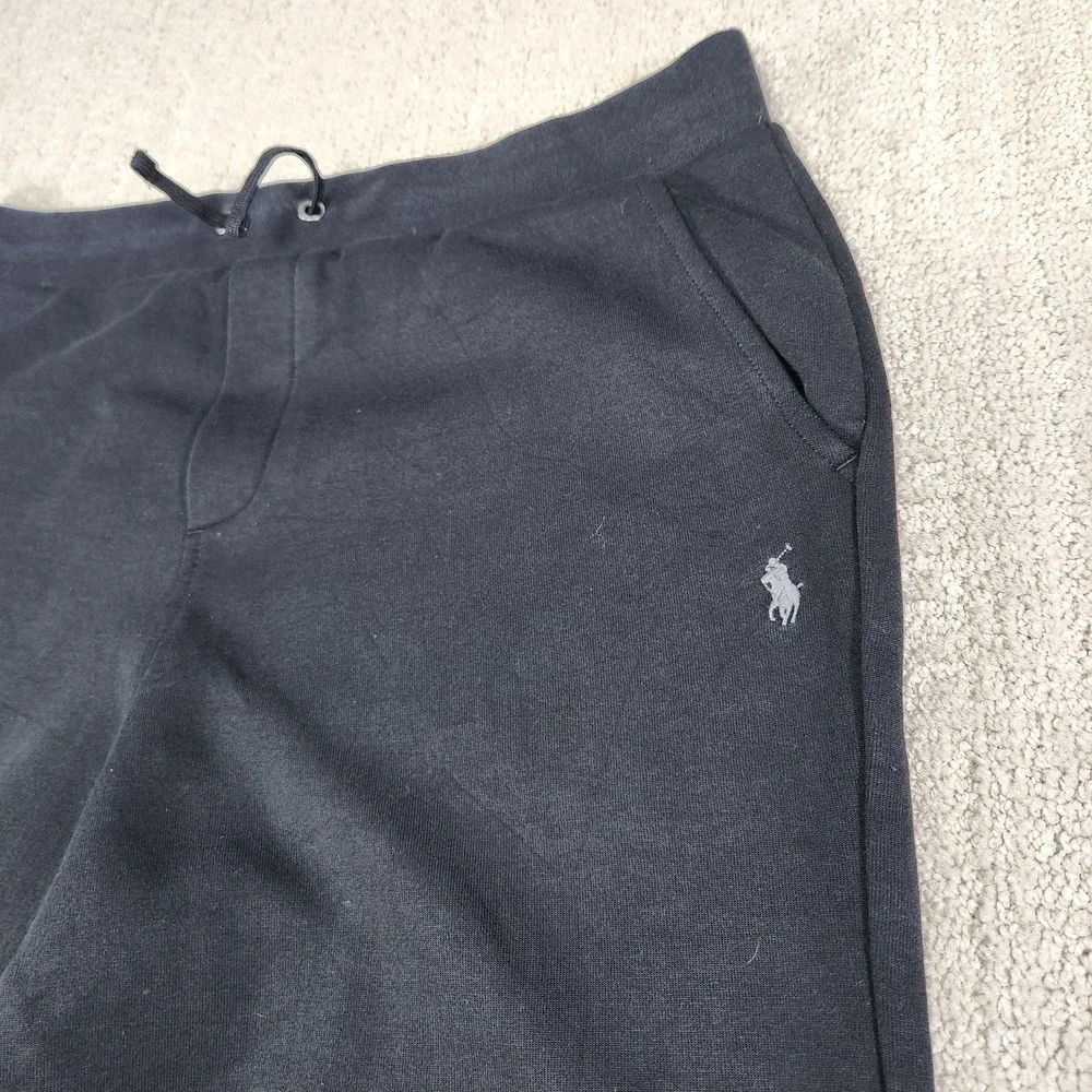 Polo Ralph Lauren Joggers Youth XL Big Kids Double Knit Cotton Sweatpants‎ Black